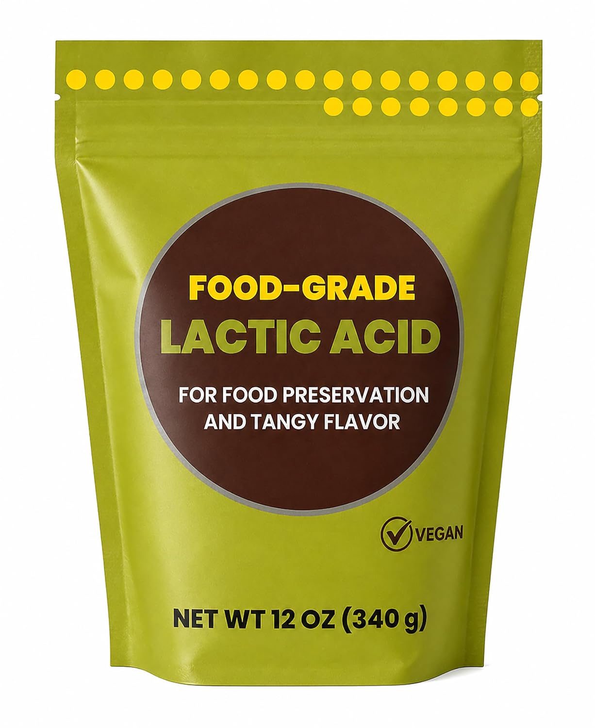 Food Grade Lactic Acid Powder 60%, 12 Ounces