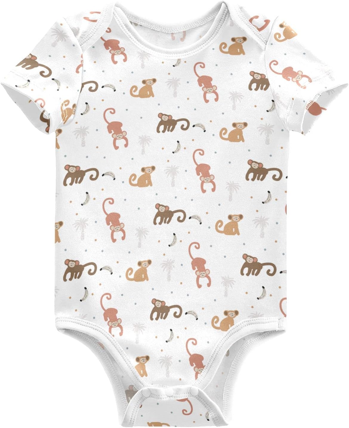 CaTaKu Unisex Baby Short Sleeve Bodysuit Funny Cotton Newborn Clothes Rompers for Baby Boys Girls