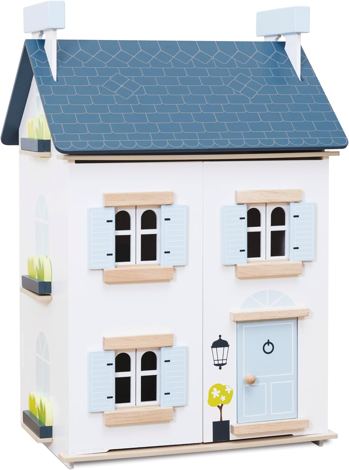 Le Toy Van - Wooden- Sky Doll House - Kids Dream House - 2 Storey with Attic - Fill with Dollhouse Accessories - Suitable for Ages 3+