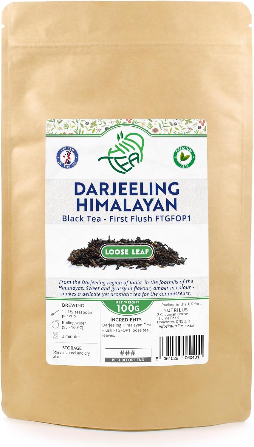Darjeeling Himalayan First Flush FTGFOP1 Black Loose Leaf Tea (100g)