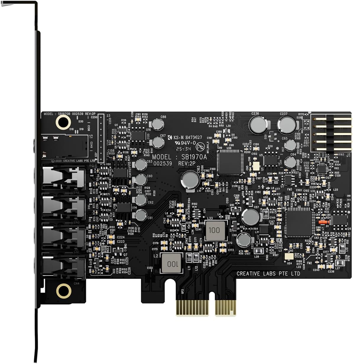 Creative Sound Blaster Audigy Fx Pro Hi-res PCI-e Sound Card with 7.1 Discrete and Virtual Surround, and AutoEq for PC