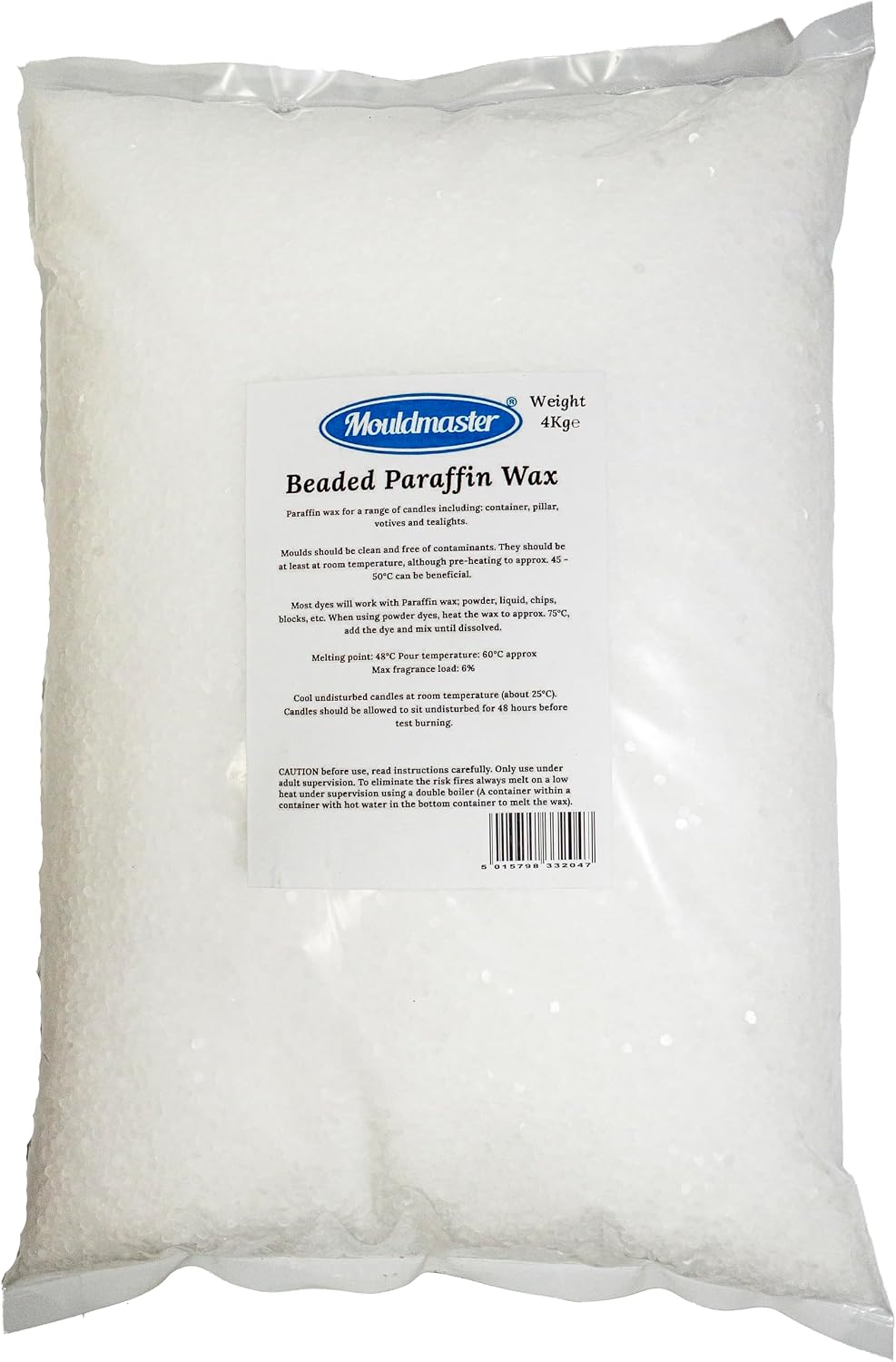 Moldmaster 4 Kg Candle Wax, Transparent