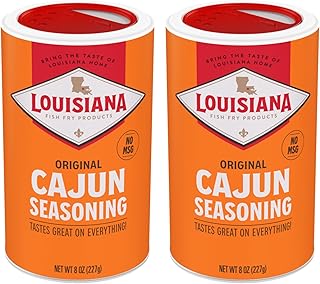 Louisiana Fish Fry Cajun Seasoning - Flavorful All-Purpose Seasoning 8 oz. (Pack of 2) - Perfectly Spiced for Meat, Fish, Vegetables, Soups, Salads, and More - Ideal for Grilling, Roasting, and Sauteing Your Favorite Dishes
