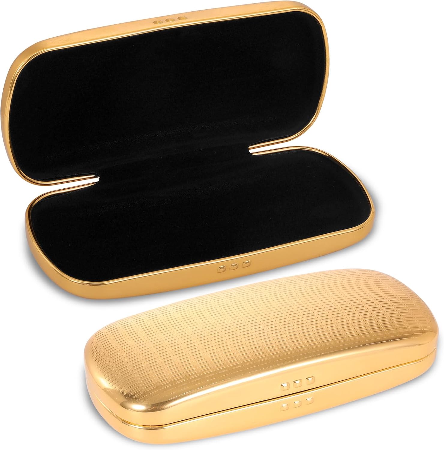 Hifot Metal Glasses Case Hard Shell, Aluminum Spectacles Box Eyeglass Sunglasses Case for Men Women Kids, Reading Glasses Holder