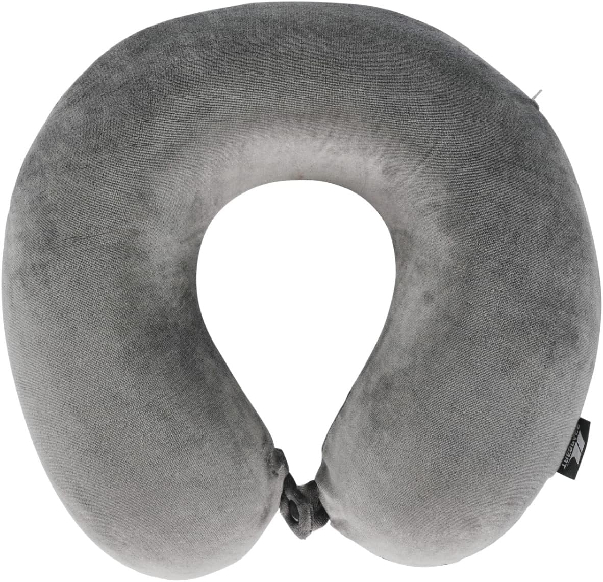 Trespass Memow Memory Foam Travel Aeroplane Car Train Comfortable Neck Support Pillow Cushion, Grey, 60 x 30 x 40 cm