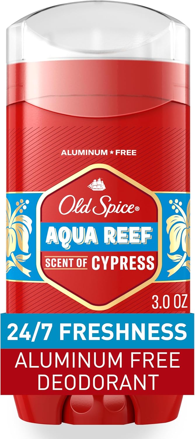 Old Spice Red Collection Deodorant for Men, Aqua Reef Scent, 3.0 oz