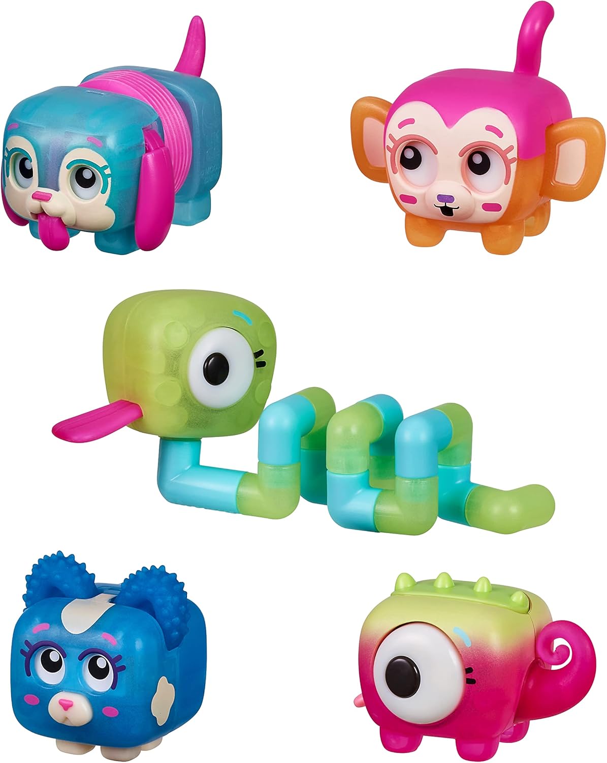 Little Live Pets - Squirkies: 5 Pack | Interactive Fidget Toys, Fidget Feature, Click, Flick, Tangle, Pop, 30+ to Collect, Multiple Fidget Points, for Kids Ages 5+.