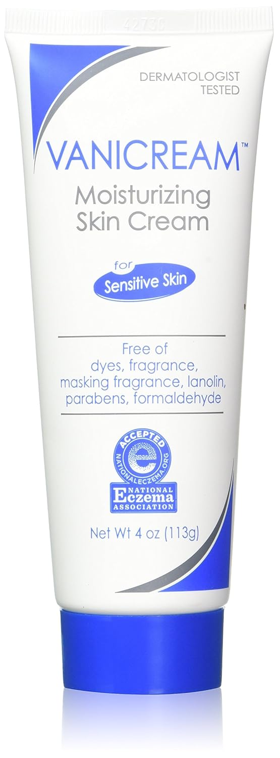 Vanicream Moisturizing Skin Cream For Sensitive Skin, 4 Ounce (Pack of 2)