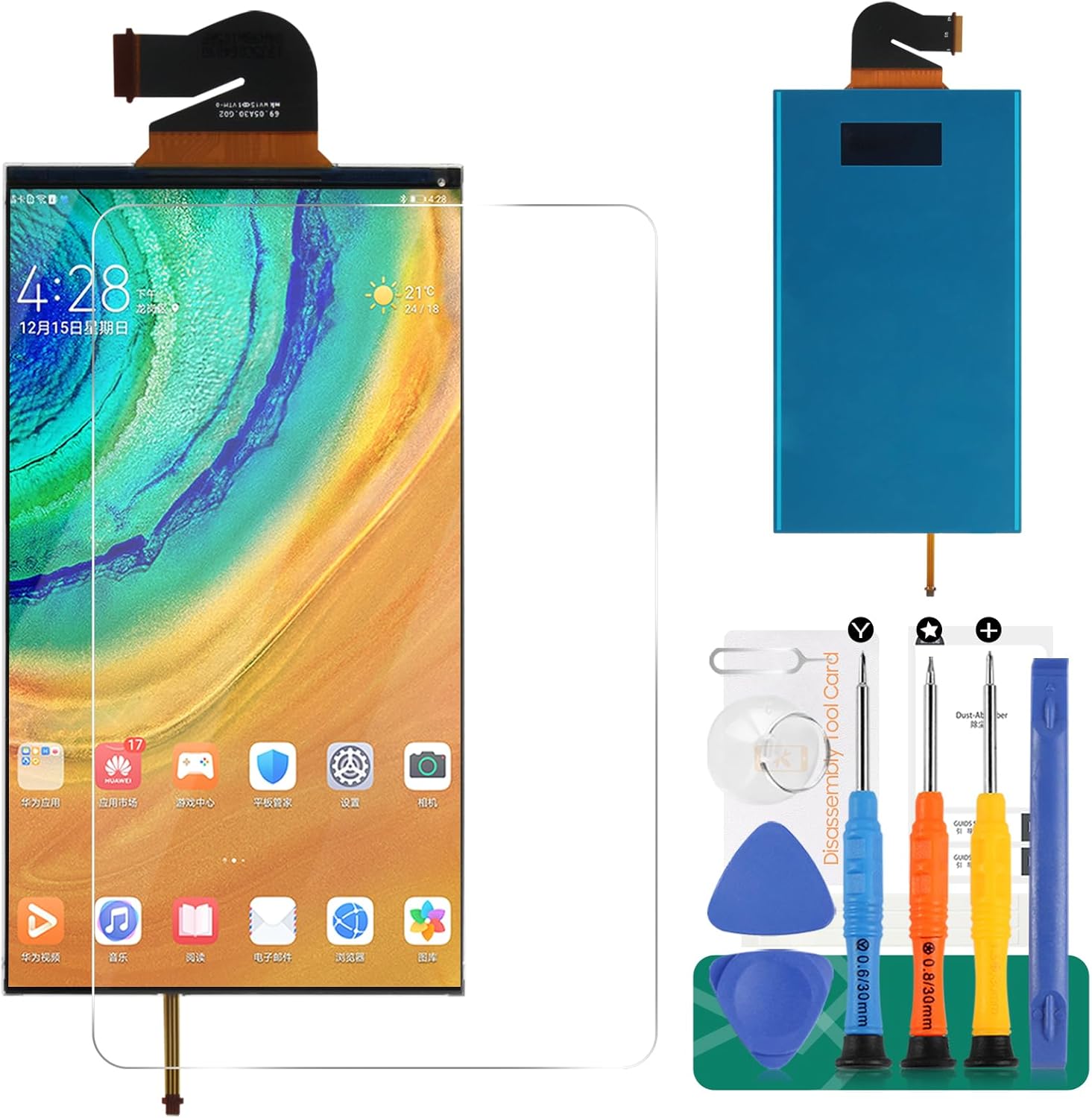 for Nintendo Switch Lite LCD Display for Nintendo Switch Lite Screen Replacement Digitizer Assembly Repair Kits + Tempered Glass