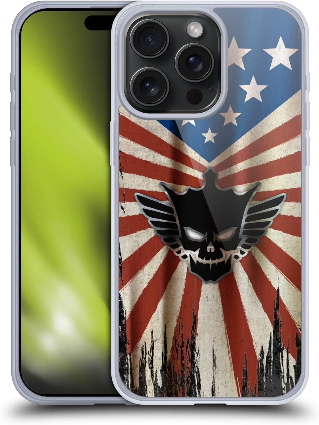 Head Case Designs Officially Licensed WWE Distressed Flag Cody Rhodes Soft Gel Case Compatible with Apple iPhone 15 Pro Max