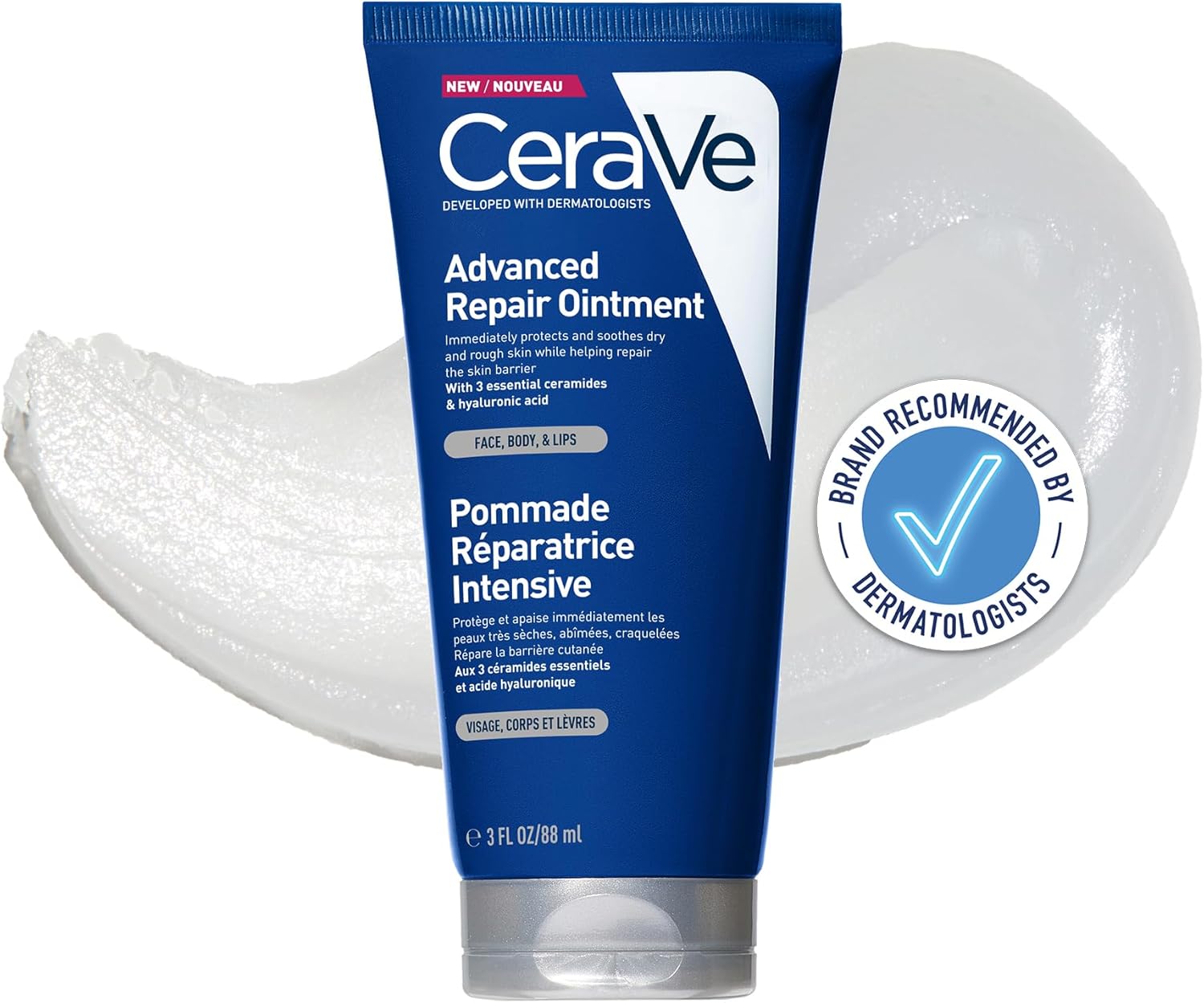 CeraVe Advanced Repair Ointment With Hyaluronic Acid and 3 Essential Ceramides 88ml