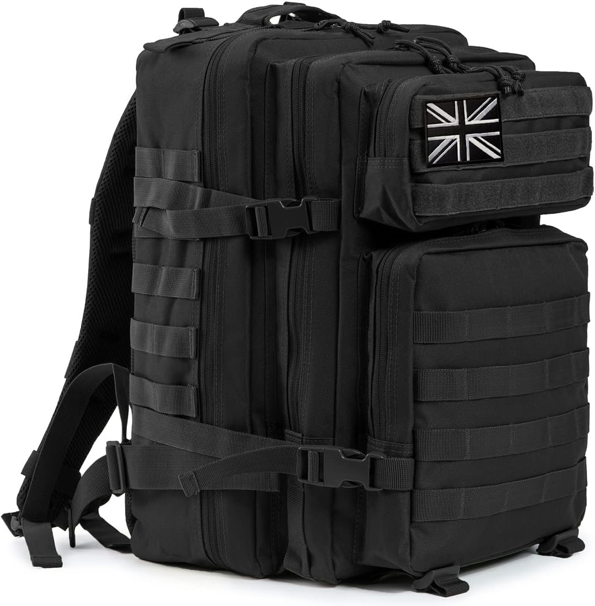 QT&QY 45L Military Tactical Backpacks Molle Army Assault Pack 3 Day Bug Out Bag Hiking Treeking Camouflage Hunting Rucksack