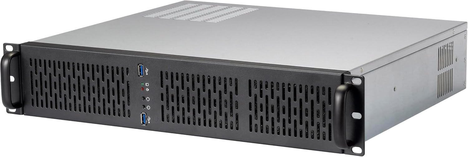 Rosewill 2U Server Chassis Rackmount Case | 4 x 3.5 HDD Bays | Micro-ATX Compatible | 3 x 80mm PWM Fans | 2 x USB 3.0 | RSV-Z2600U