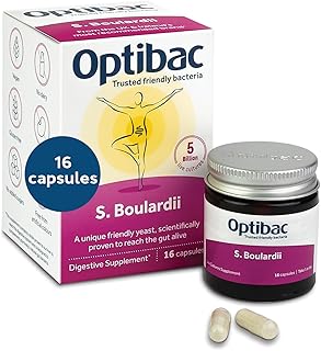 OptiBac Probiotics Saccharomyces Boulardii - 16 Capsules