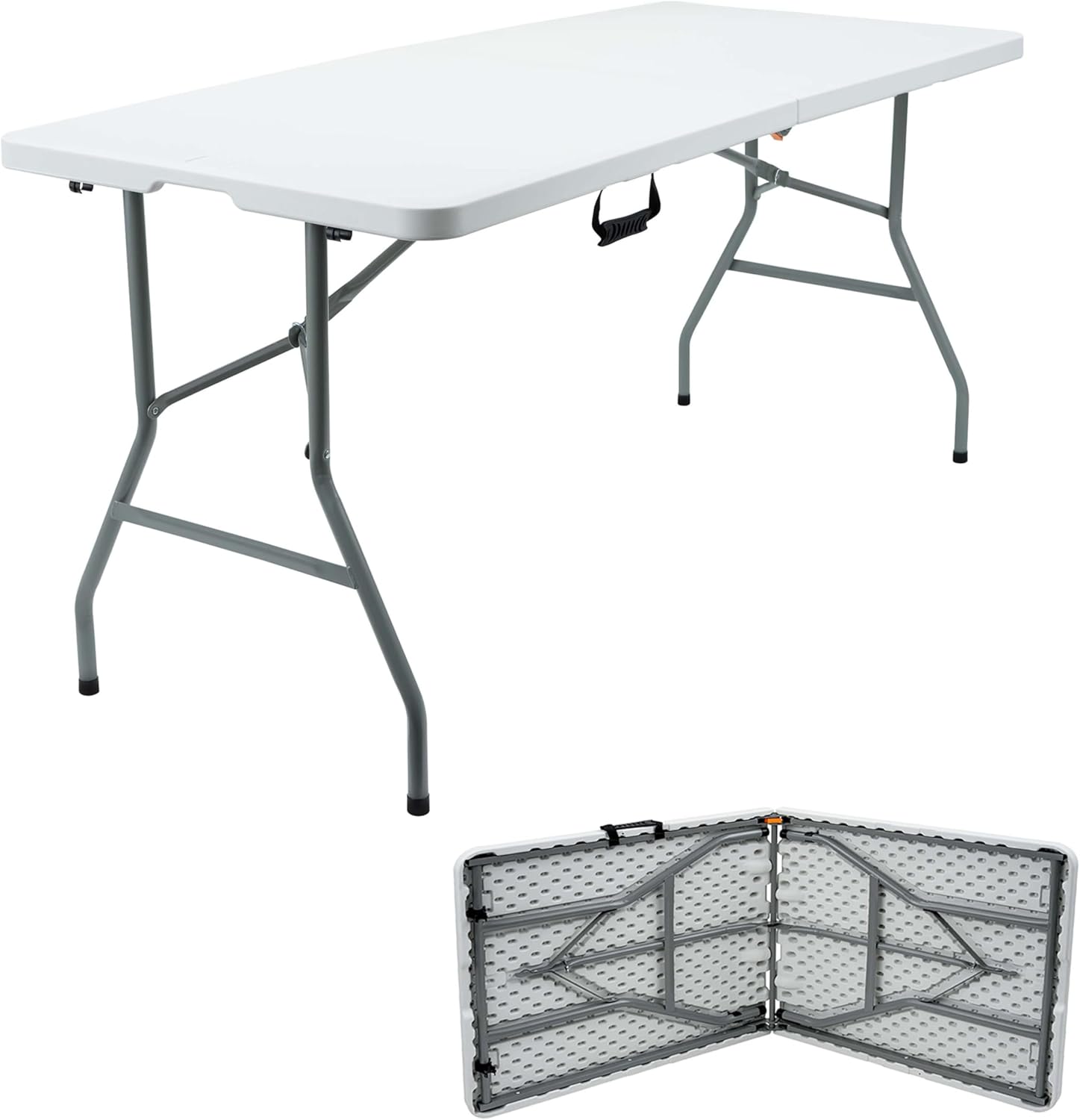 Crystals HEAVY DUTY 6FT FOLDING CATERING CAMPING KITCHEN TABLE TRESTLE PICNIC PARTY