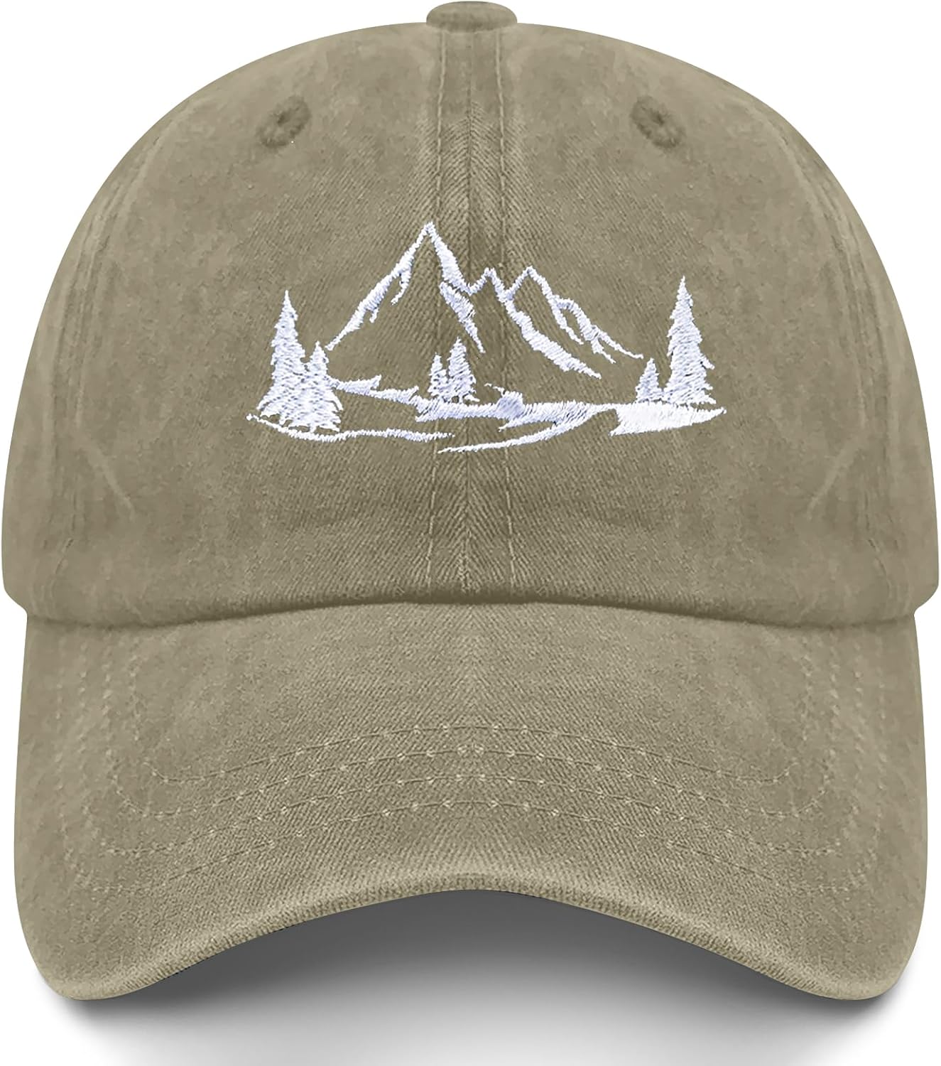 Mountain Baseball Cap Adjustable Unisex - Lightweight Foldable Outdoor Hat for Hiking & Camping Adventures