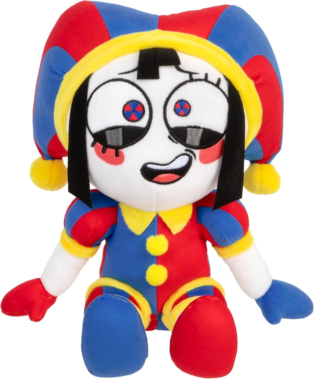 Amazing Digital Circus Talking Pomni Plush, Press Pomni's Foot And Hear Her Say 13 Unique Phrases, 12" / 30 CM Interactive Plush Figure Made With Premium Materials Embroidery