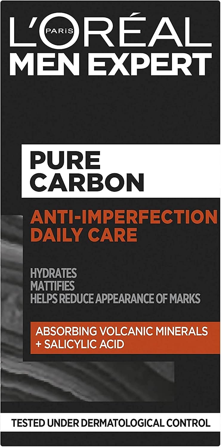 L’Oréal Paris men expert Pure Carbon Anti Imperfection Daily Care Face Cream, 50ml