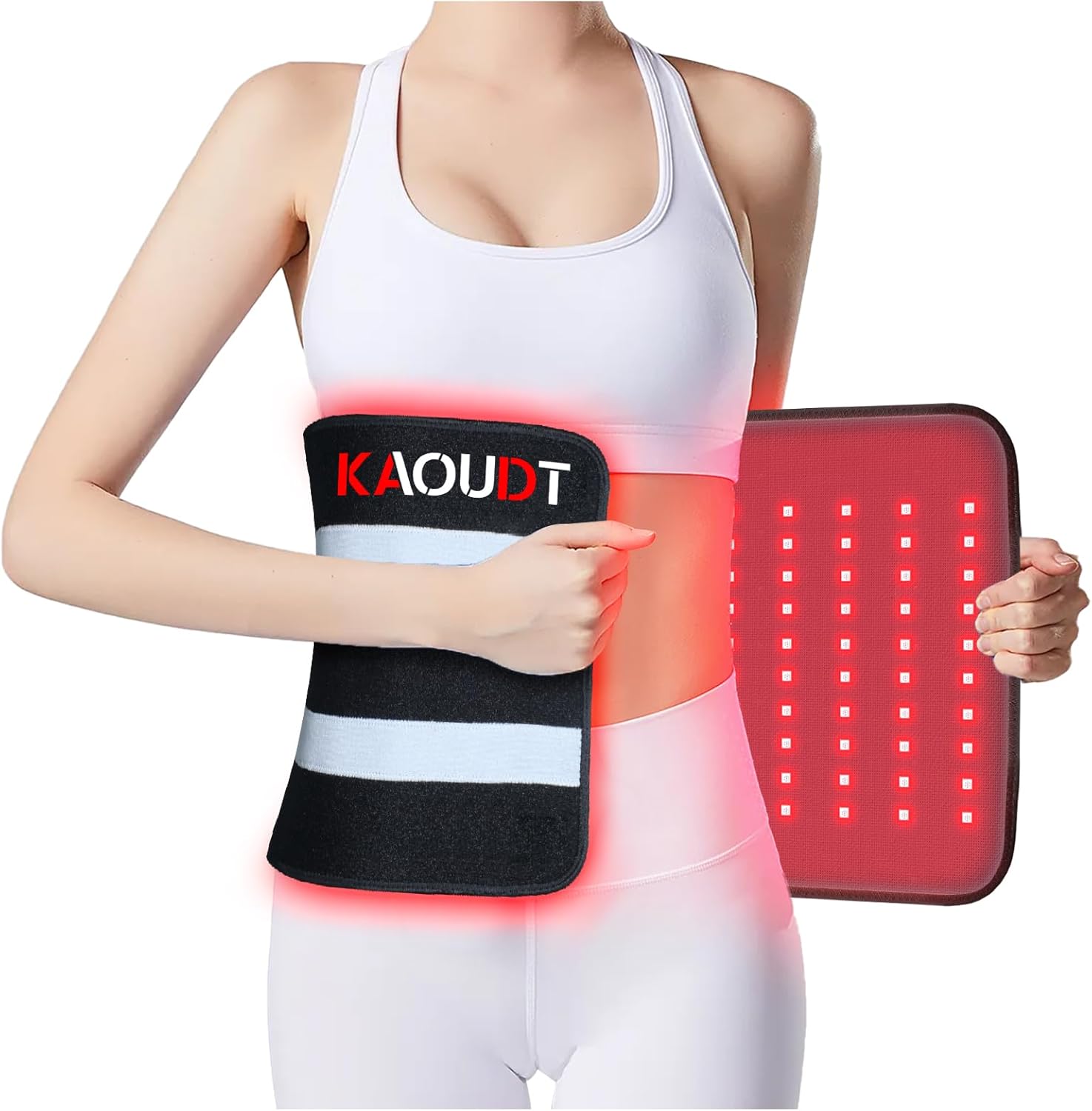 2026 Medical-Grade TPU Red Light Therapy Belt for Body, 24" x 12" Large Size Red Light Therapy Pad with Timer, 660nm&850nm Infrared Light Therapy Mat Full Body