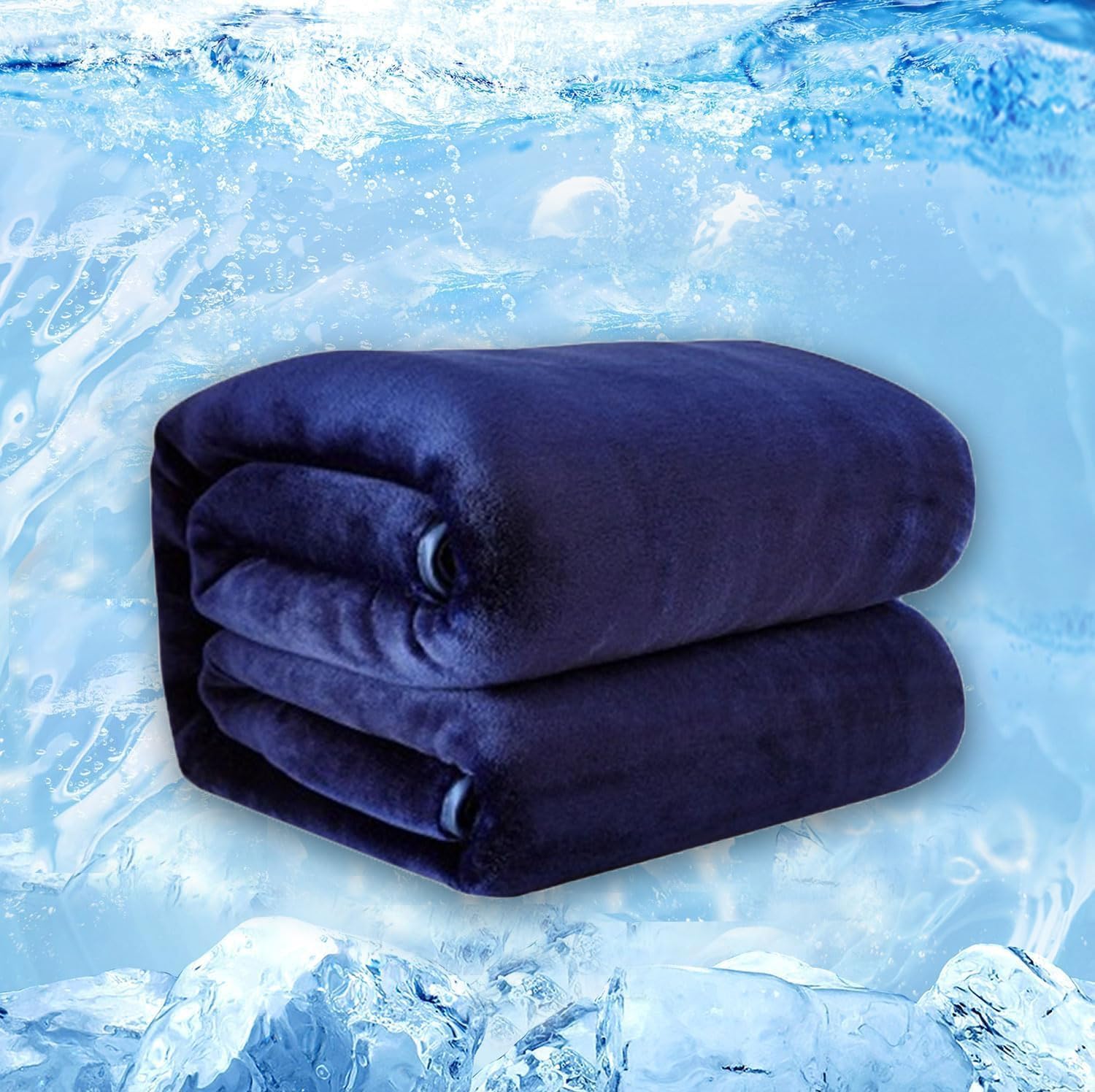 Double Sided Ice Blankets - Cooling Blankets for Hot Sleepers - Absorbs Heat to Keep Adults Cool for Summer Nights Sweats,Lightweight Breathable Summer Bed Blanket for Couch,All Season Use -150*201CM