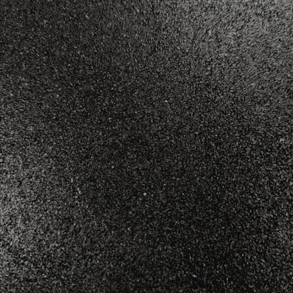 Rubber Crumb Gym Floor Tiles - Commercial Grade Gym Mats - 1m x 1m (Black, 30mm Thick)