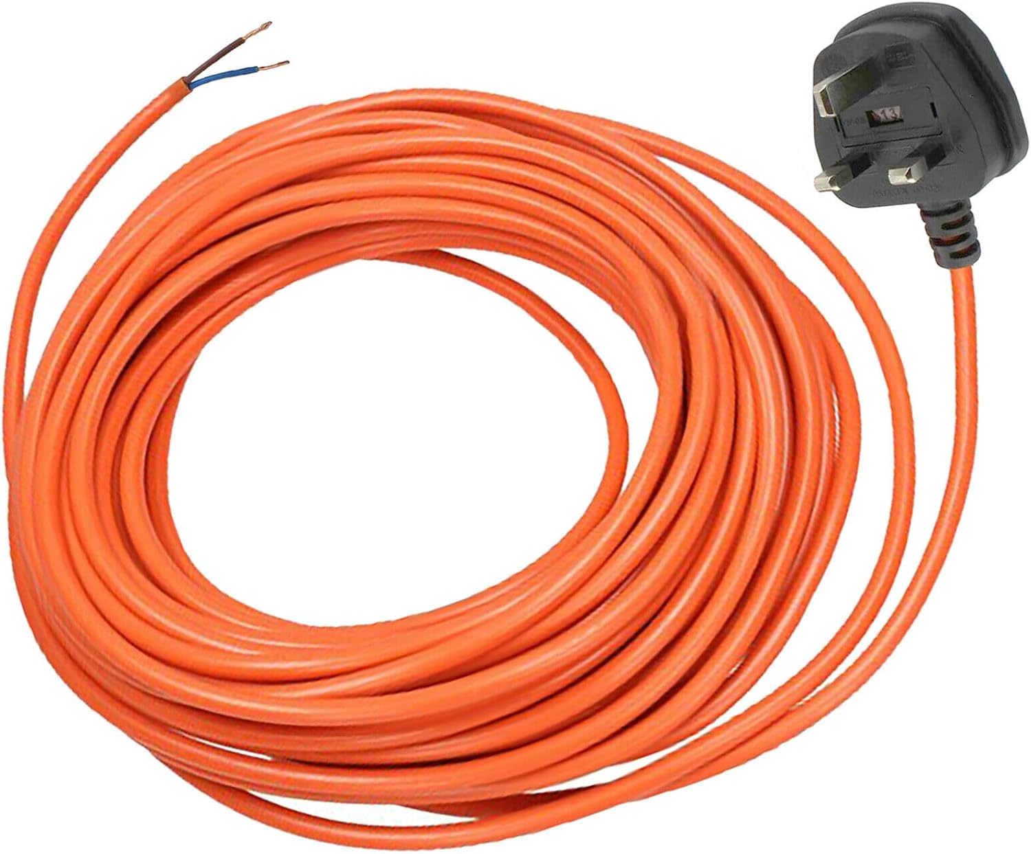 SPARES2GO Cable & Lead Plug for Flymo Visimo, Chevron 32V, 32VC, Speedi-Mo 360C Lawnmower (12 Metre)