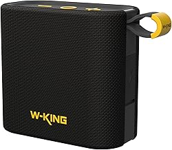 W-KING IPX7 Waterproof Bluetooth Speaker, Loud Speakers Bluetooth Wireless, Outdoor Portable Speakers with HD Sound, Deep Bass, Bluetooth 5.4, Stereo Pairing, Bike Mountable, FM Radio, TF Card, AUX-IN