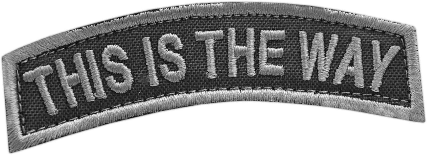 Subdued This is The Way Shoulder Tab Subdued Army Morale Tactical Touch Fastener Patch
