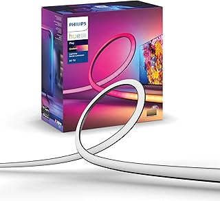 Philips Hue Play Gradient 65" Smart TV Light Strip - Flowing Multicolor LED Color-Changing TV BackLight - Sync with TV, Music, and Gaming - Requires Bridge and Sync Box - Control with App or Voice