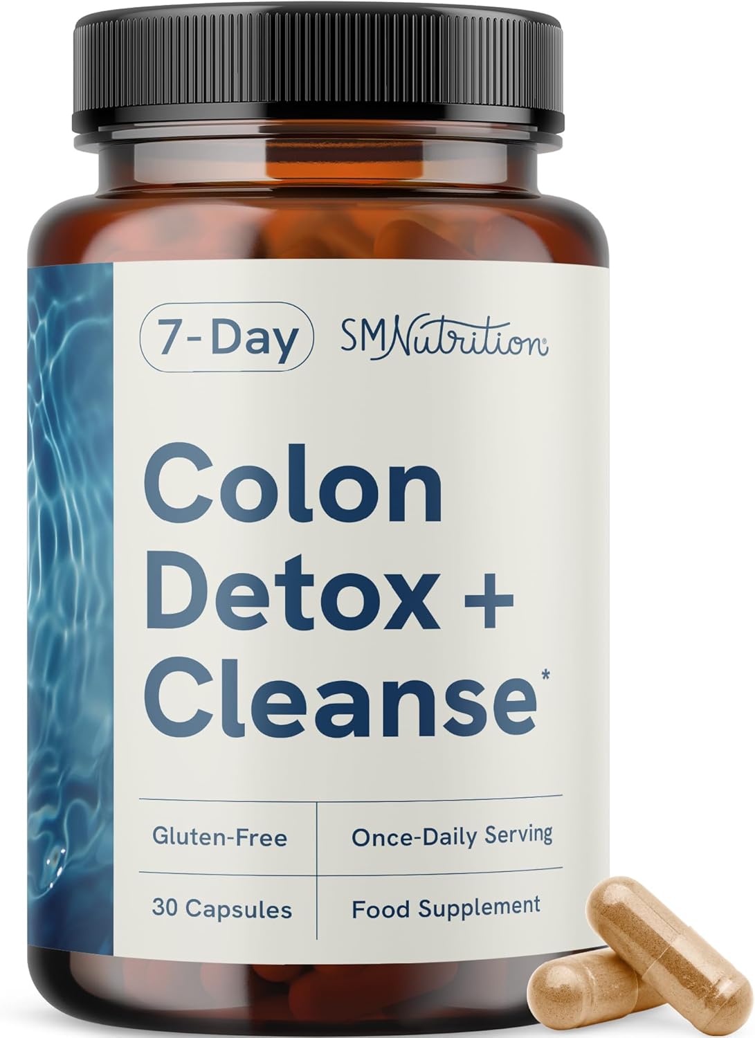 7 Day Colon Cleanse & Detox | Supports Bloating Relief & Occasional Constipation | Fast Acting 7 Day Detox Cleanse for Women and Men with Probiotics for Gut Health & Regularity | Gluten-Free | 30 Ct