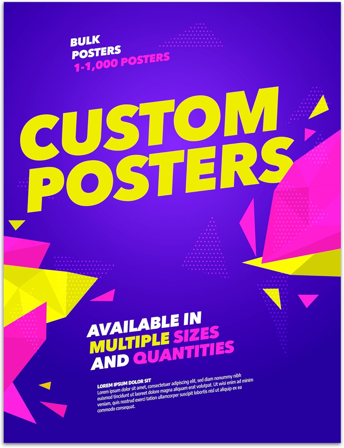 Custom Posters - Glossy Paper - Multiple Sizes (1 to 1,000 Posters) (12x18")
