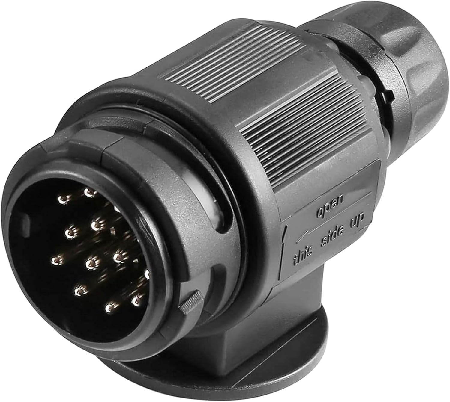 13 Pin Trailer Plug Waterproof, 12v Tow Bar Towing 13Pin Plug For Trailer RV Caravan Motorhome,13 Pin Trailer Connector Plug