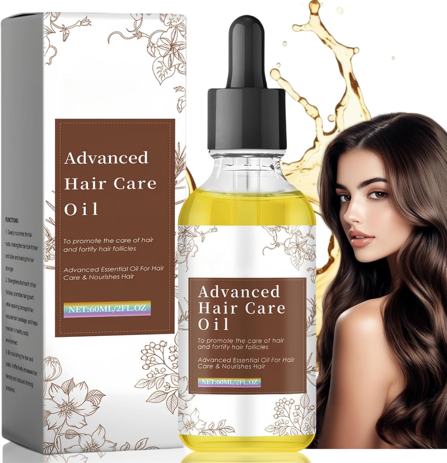 Natural Hair Growth Oil,Hair Growth Serum for Women,Hair Thickening Serum,Hair Oils for Hair Growth,Hair Thickening Products,Hair Loss Serum,Effective Thickening & Hair Loss Treatment,Hair Regrowth