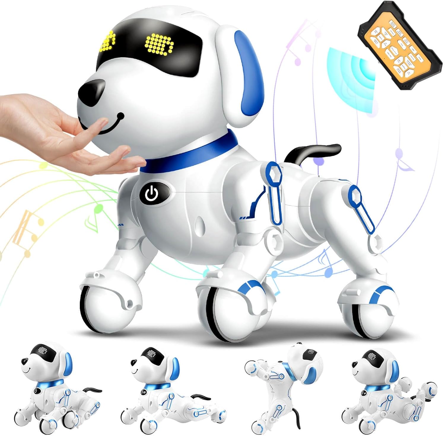 Chridark Toys for 3-8 Year Old Kids Boys: Robot Dog Remote Control Robot Gifts for Age 3 4 5 6 7 8 Years Old Kids Girls Birthday Presents Toy Little Pets Dog Toys Alive Robotic Dogs RC Toy