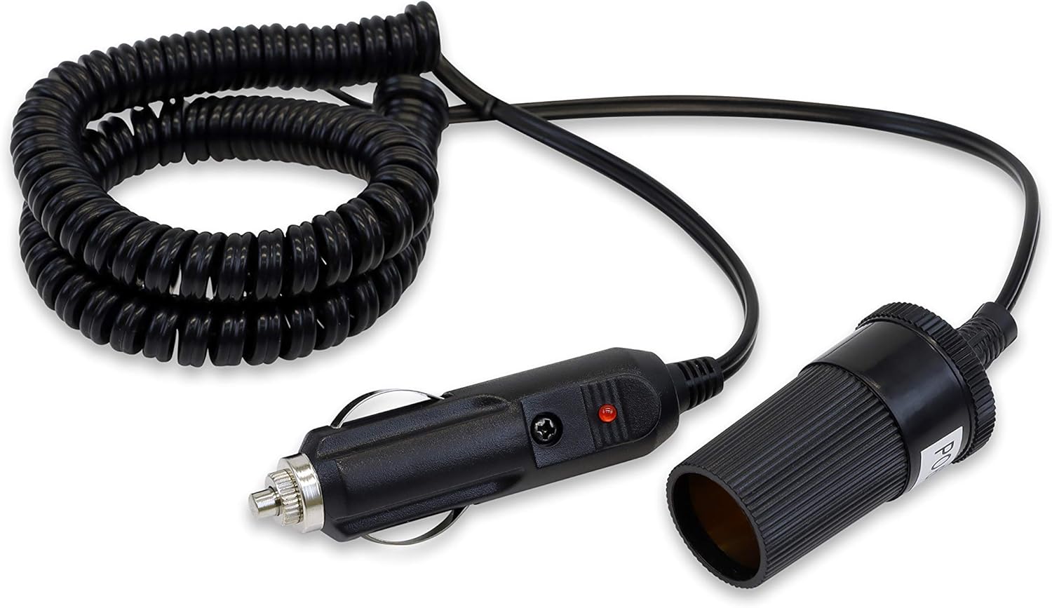 Streetwize SWCA Single Flexible Socket Adaptor Coiled Lead, 9 Ft