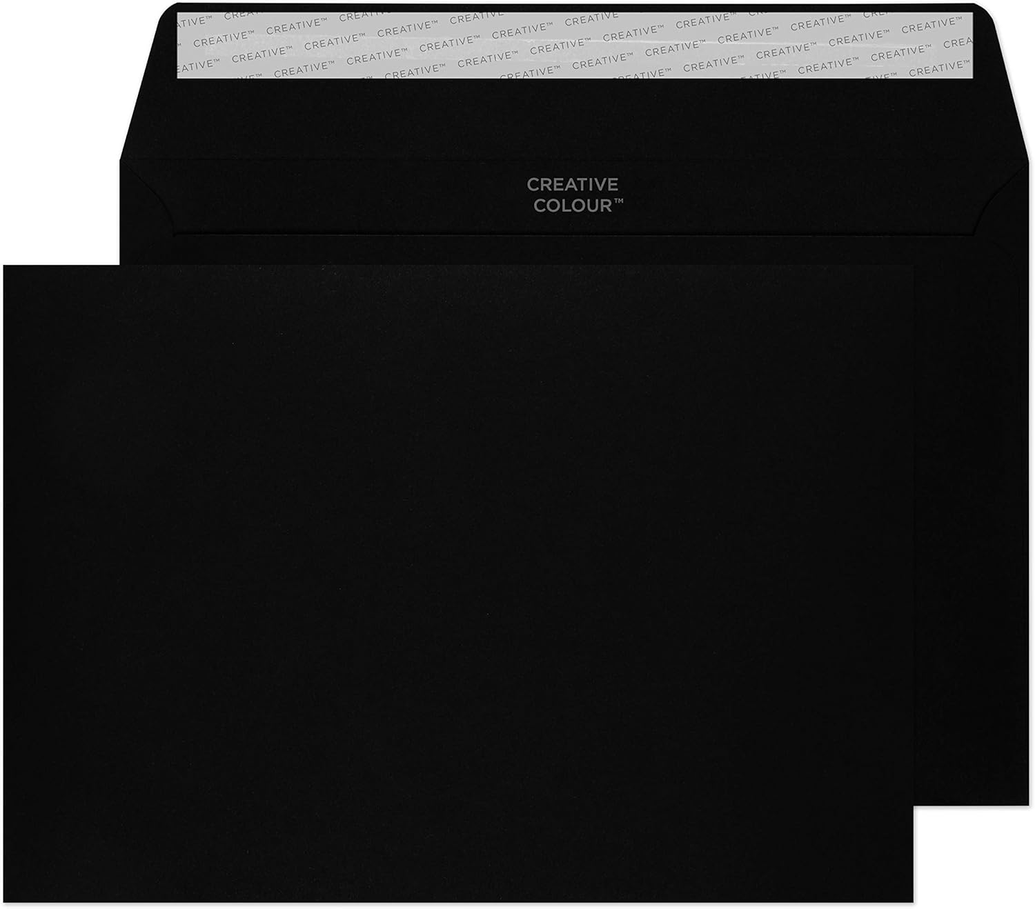Blake Creative Colour C5 162 x 229 mm 120 gsm Peel & Seal Wallet Envelopes (45314) Jet Black - Pack of 25