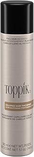 Toppik Colored Hair Thickener, Temporary Hair Color Spray for Root Touchup with Hair Thickening Fibers, 5.1 oz