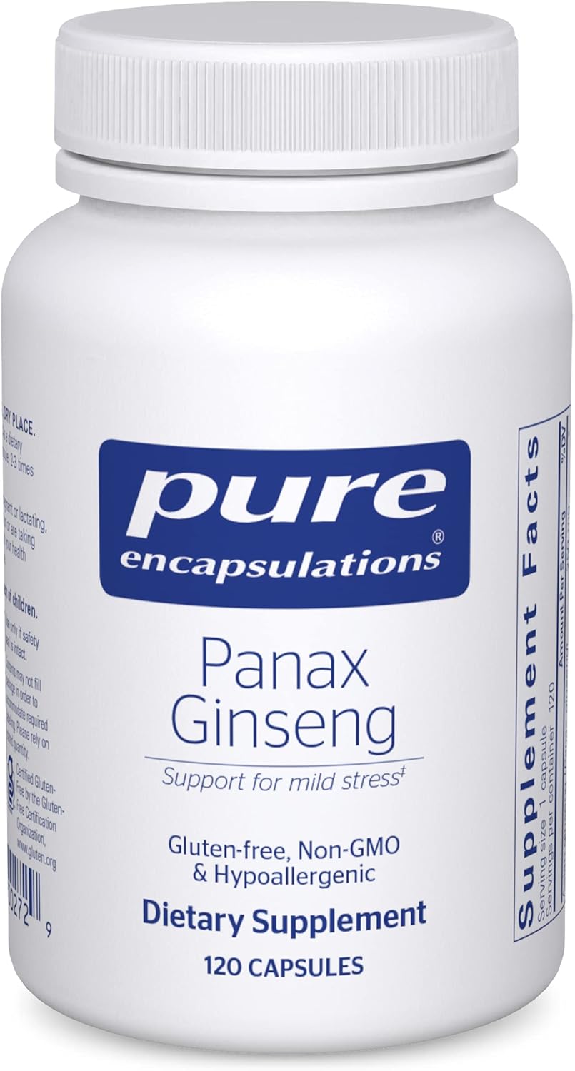Pure Encapsulations Panax Ginseng | Hypoallergenic Supplement Helps The Body Adapt to Occasional Physical Stress* | 120 Capsules