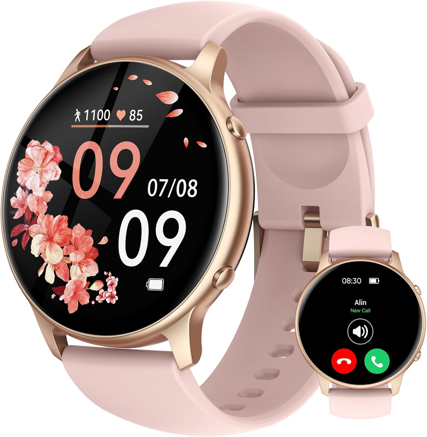 TUYOMA Smart Watches for Women - Fitness Watch with 1.32'' Touch Screen, Step Counter, SpO2 Heart Rate Sleep Monitor, Activity Trackers IP68 Waterproof Smartwatch for iOS Android