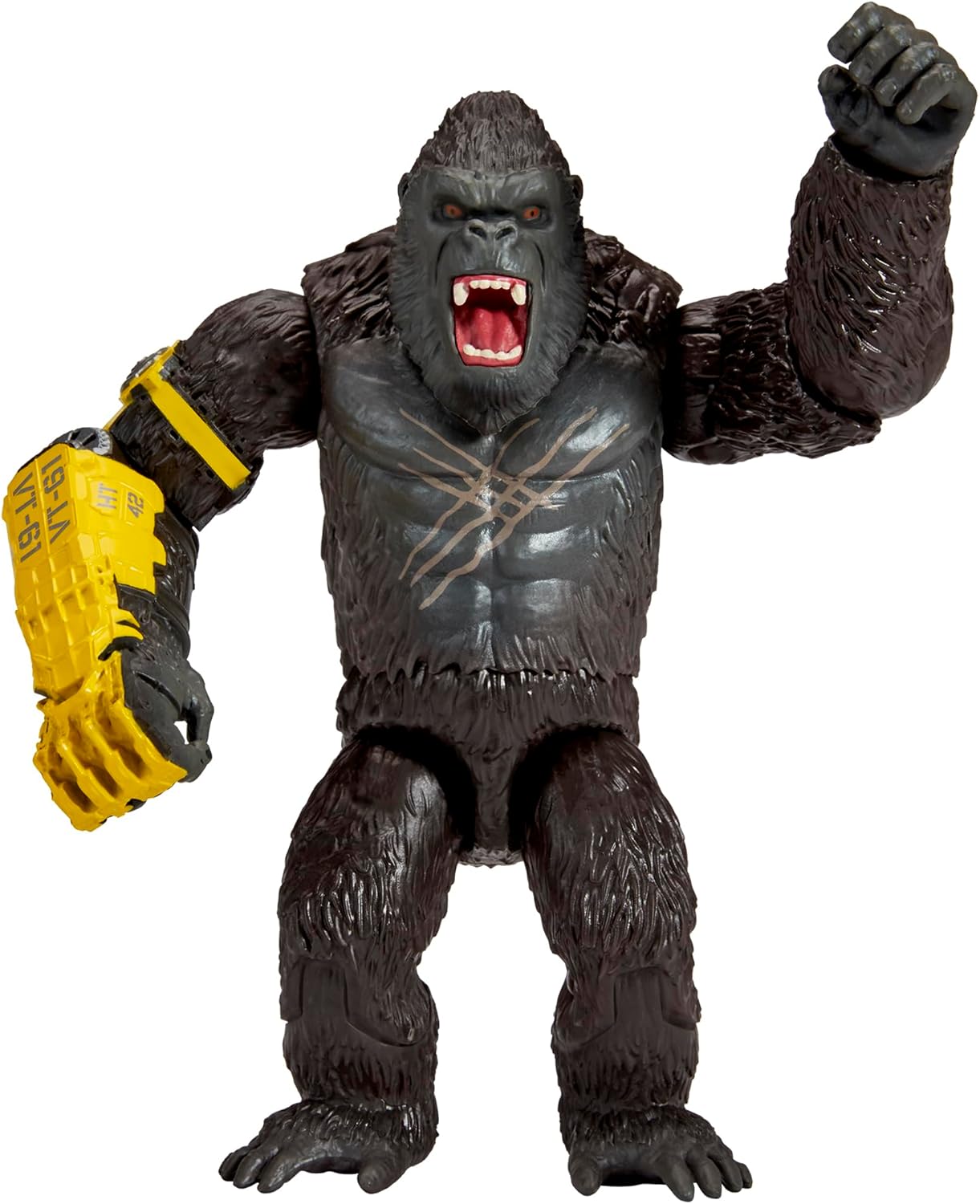 MonsterVerse Godzilla x Kong: The New Empire, 6-Inch Kong Action Figure Toy, Iconic Collectable Movie Character, Includes B.E.A.S.T Glove Feature, Toy Suitable for Ages 4 Years+