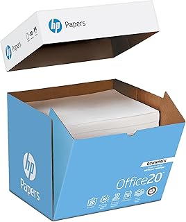 HP Papers | 8.5 x 11 Paper | Office 20 lb | Quickpack Case - No Ream Wrap- 2,500 Sheets | 92 Bright | Made in USA - FSC Certified | 112103C
