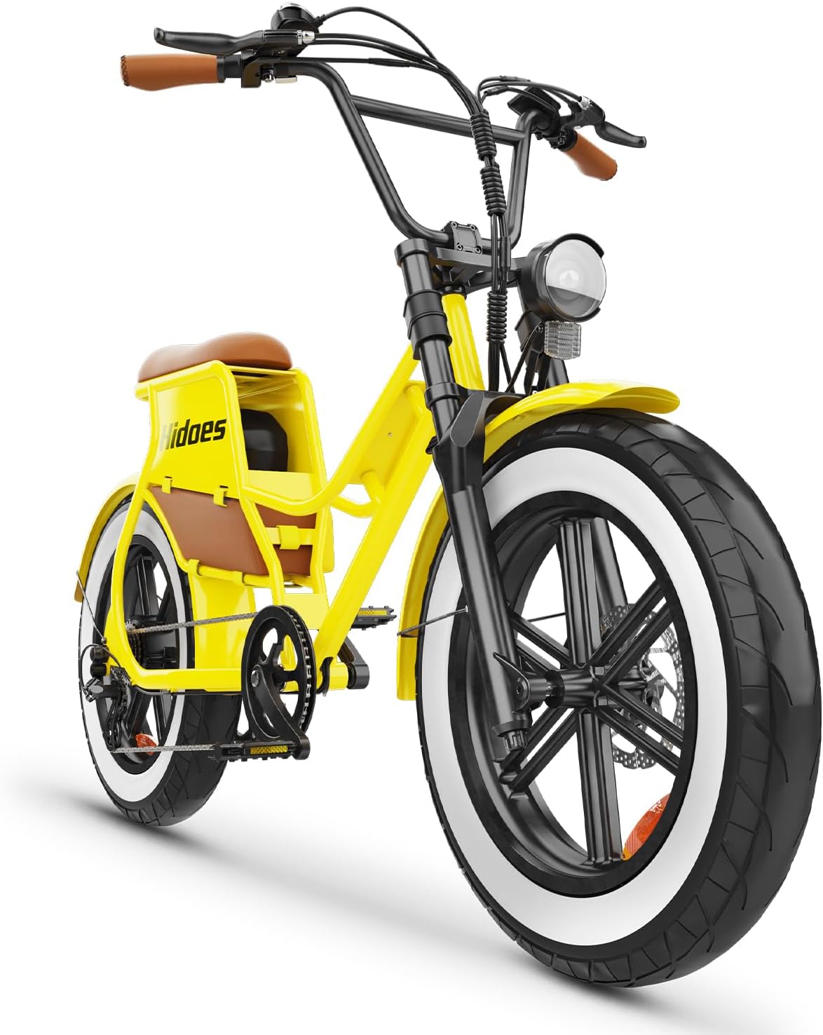 Hidoes C8 Electric Bikes for Adults, 20 Inch Fat Tire Ebike with 48V 17Ah Battery Up to 55Km Range 25Km/h, 7-Speed & 250W Motor, LCD Display, All-Terrain Electric Cycle for Commuting & Off-Roading