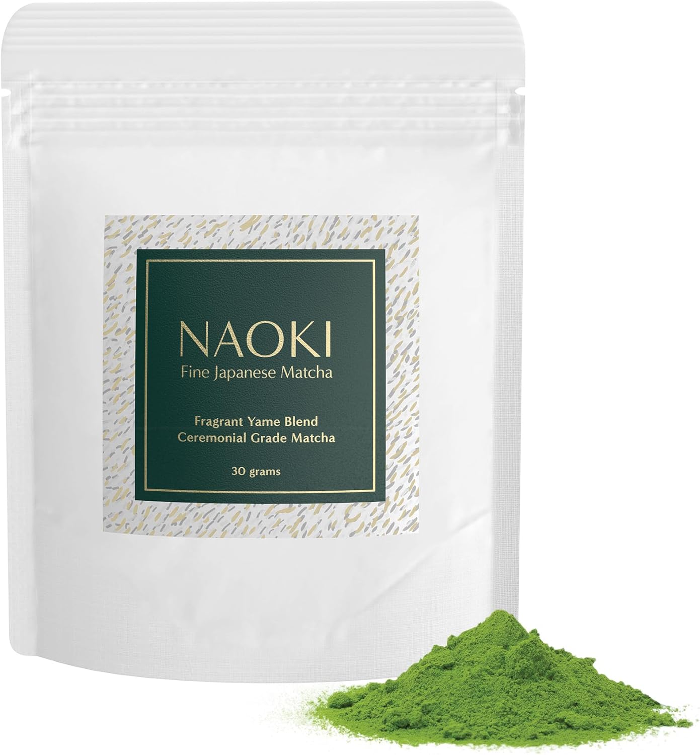 Naoki Matcha (Fragrant Yame Blend, 30g) Authentic Japanese Matcha Green Tea Powder Ceremonial Grade from Yame, Fukuoka