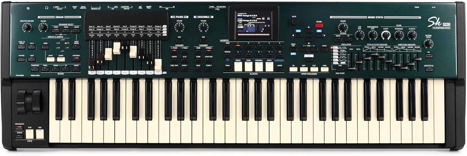 Hammond SK Pro 61-key Keyboard/Organ with 4 Sound Engines