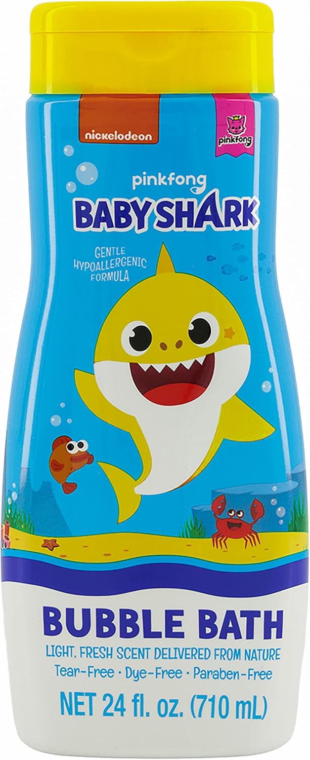 Centric Brands Baby Shark 24 fl oz Gentle Fresh Scent Bubble Bath, Multicolor, One Size