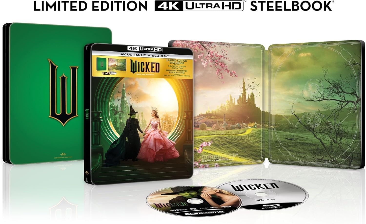 Wicked (Limited Edition, SteelBook) [4K UHD + Blu-ray] [Region Free]