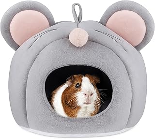 Guinea Pig Bed,Guinea Pig Hideout,Chinchilla,Hamsters,Hedgehog,Dwarf Rabbits,Small Animal Cozy House Bed Cage Accessories