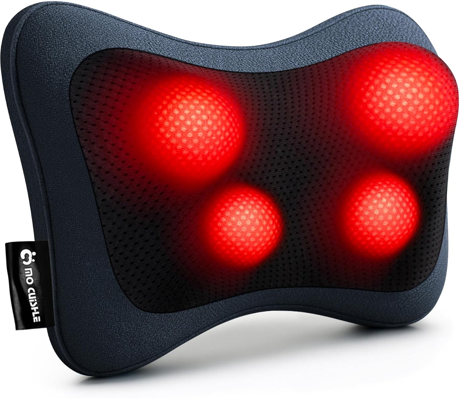 Mo Cuishle Electric Shiatsu Back Massager with Heat - Powerful 3D Kneading for Neck, Shoulder, Lower Back Pain Relief - Ergonomic Design for Home, Office, & Car - Gifts for Women, Men, Mom & Dad