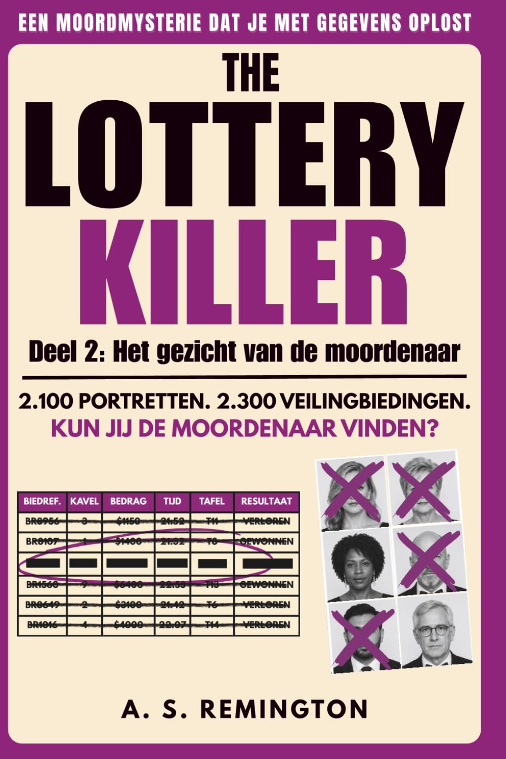 The Lottery Killer Volume 2: De Loterijmoordenaar Deel 2: Een meeslepende moordmysterie-logicapuzzel | Elimineer 2.100 portretten en 2.300 biedingen om de moordenaar te vinden (Dutch Edition)