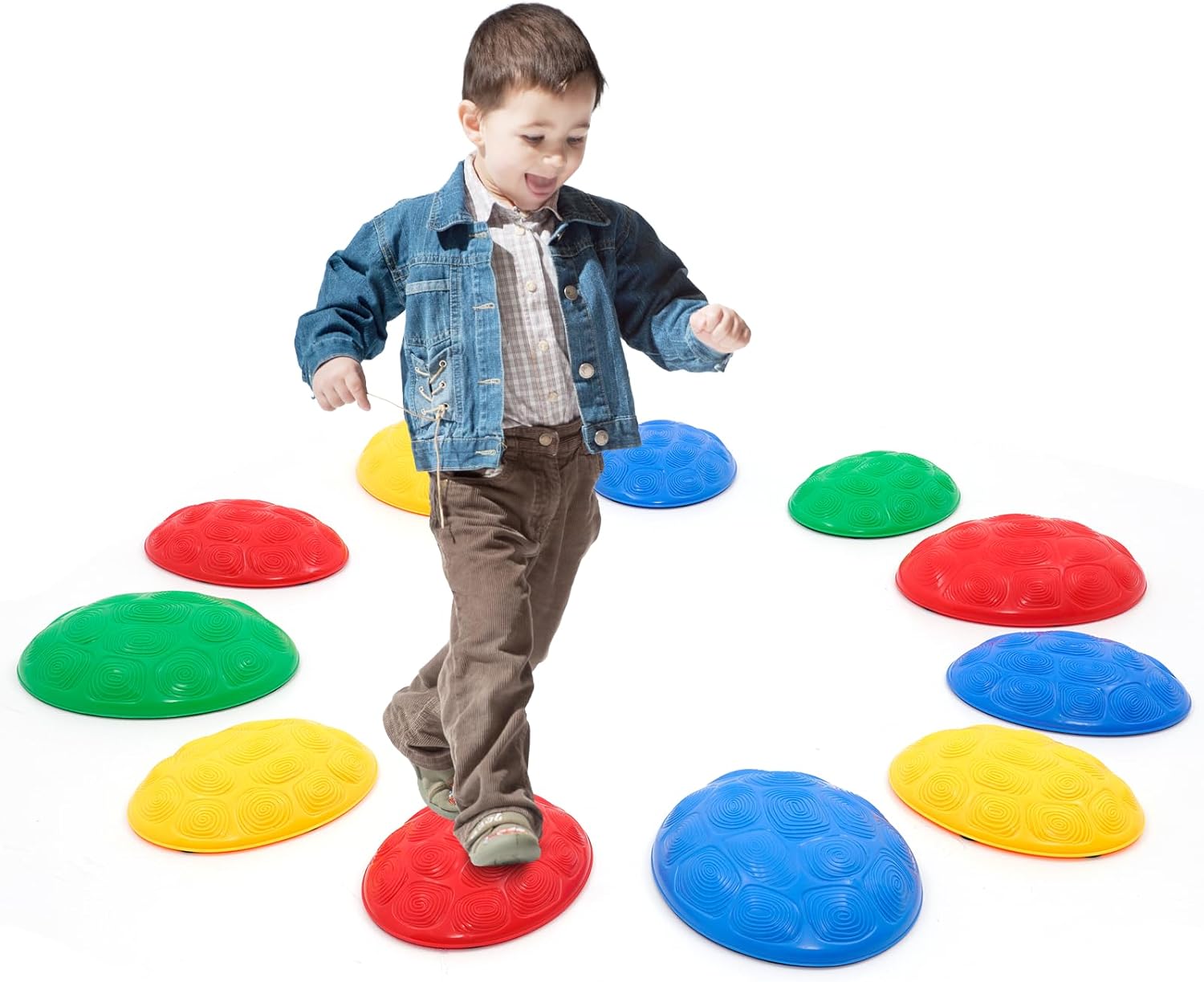 Stepping Stones for Kids,11PCS Balance Stones Indoor and Outdoor,Montessori Toy -Balance Blocks Build Coordination,Agility and Strength.Obstacle Course for Toddler,Best Gift for Kid